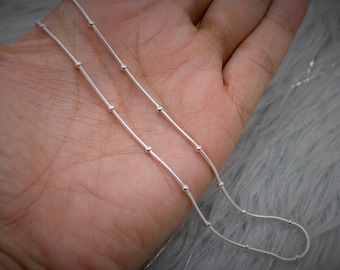 Sterling Silver Chain Necklace, Dainty Necklace, Chain Link Necklace For Women, Paperclip Chain, Christmas Gifts For Her