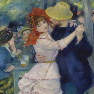 Danse à Bougival - Pierre-Auguste Renoir - Carte de voeux