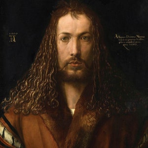 Autoportrait à l'âge de vingt-huit ans - Albrecht Dürer - Carte de voeux