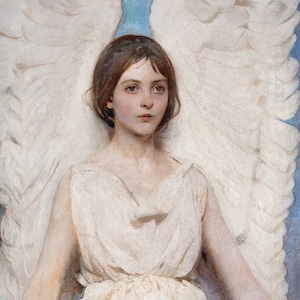 Tarjeta de felicitación de Ángel - Abbott Handerson Thayer