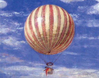 The Balloon - Pál Szinyei Merse - Greetings Card