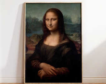 Leonardo Da Vinci, Mona Lisa, Fine Art Poster Print Wall Art