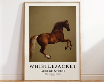 George Stubbs, Whistlejacket, impression d'affiches d'art, art mural, affiche de galerie d'exposition