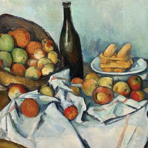 La cesta de manzanas - Paul Cézanne - Tarjeta de felicitación