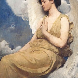 Figura alada - Abbott Handerson Thayer - Tarjeta de felicitación