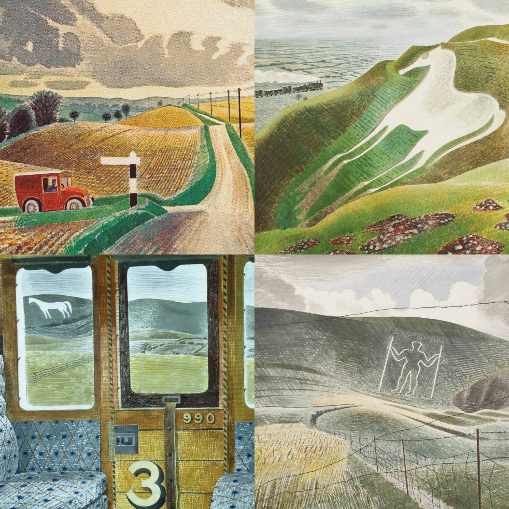Eric Ravilious Greeting Card Collection Landscapes Set of - Etsy