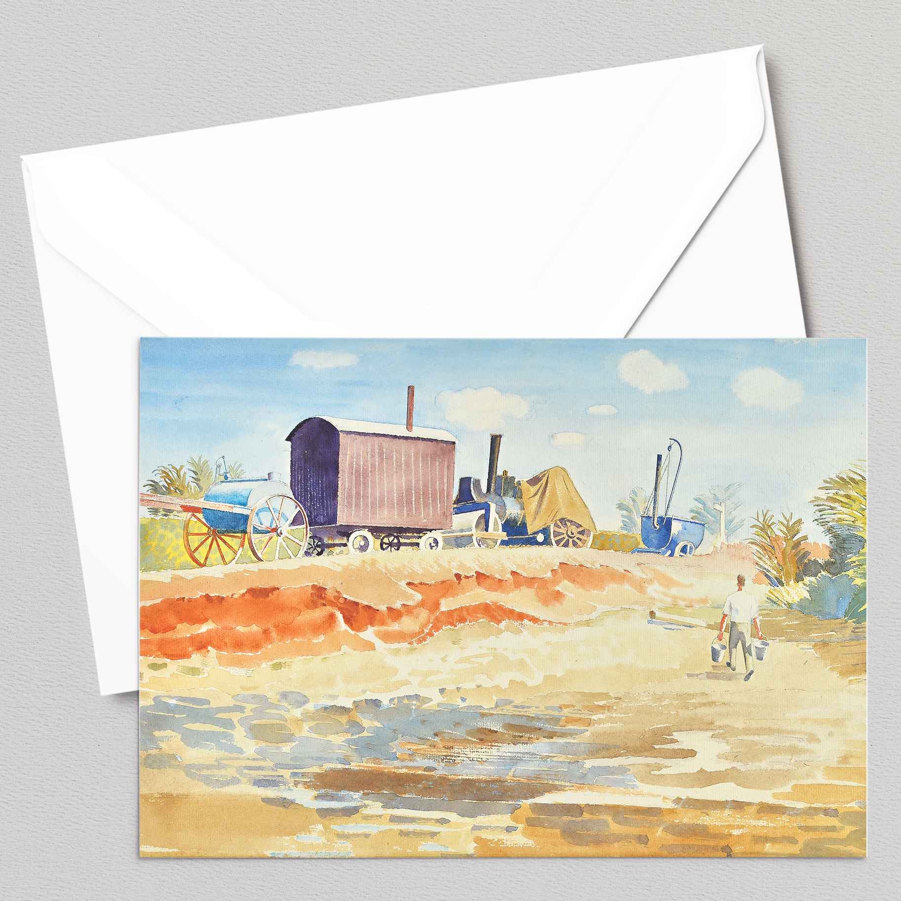 Drought Eric Ravilious Greetings Card - Etsy