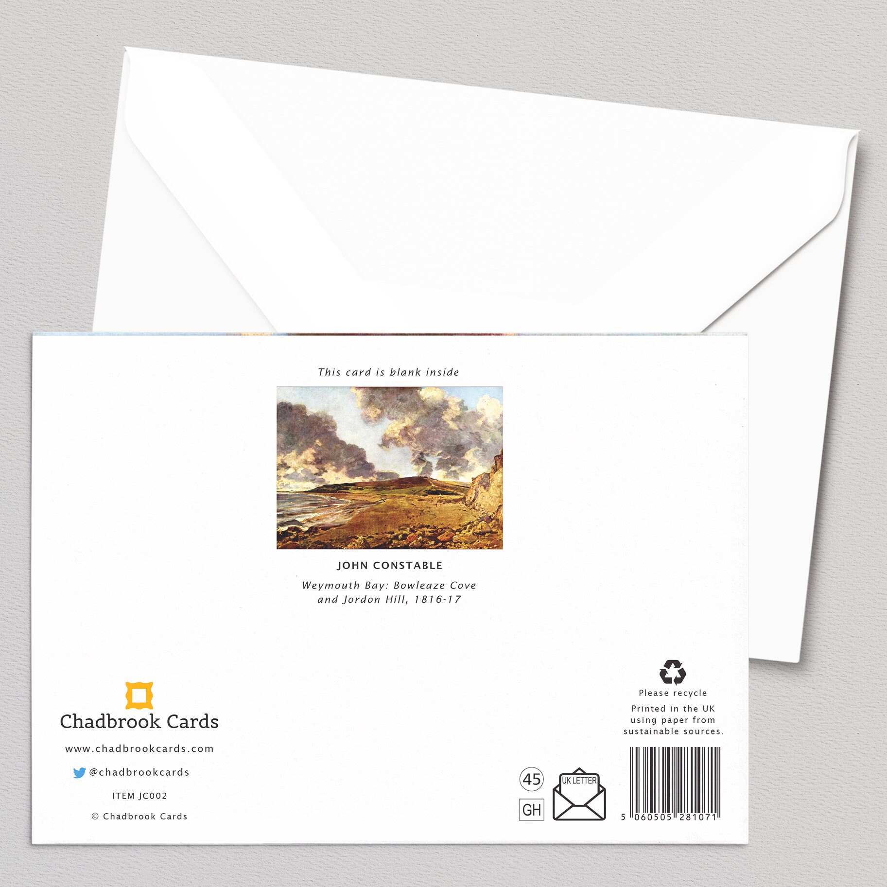 Weymouth Bay Bowleaze Cove and Jordon Hill John Constable Greetings