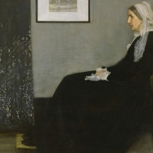 Arrangement in grijs en zwart nr. 1 (portret van de moeder van de kunstenaar) - James McNeill Whistler - wenskaart