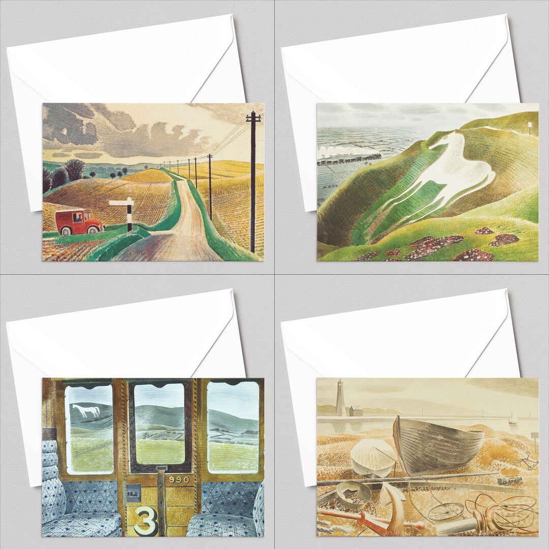 Eric Ravilious Favourite Paintings Volume 1 Assorted Greetings Cards ...