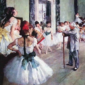 La clase de ballet - Edgar Degas - Tarjeta de felicitación