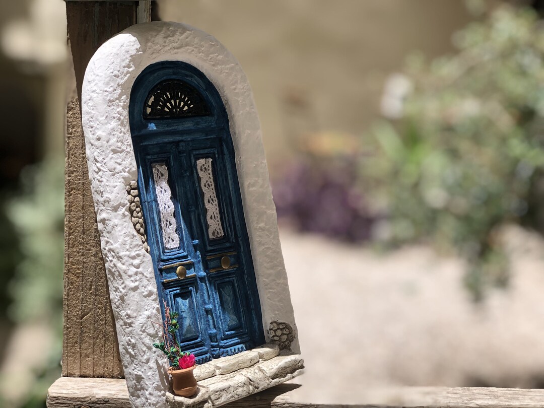 Handmade Ceramic Door paros Greek Islands Memorabilia Doors of Greece Greek Design Object Greek