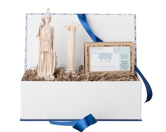 Athena Treasures Gift Box - Griekse geschenkdoos - Leven in Griekenland - Grieks oud leven - Grieks Decor Geschenkdoos - Griekse cultuur - Erfgoedschatten