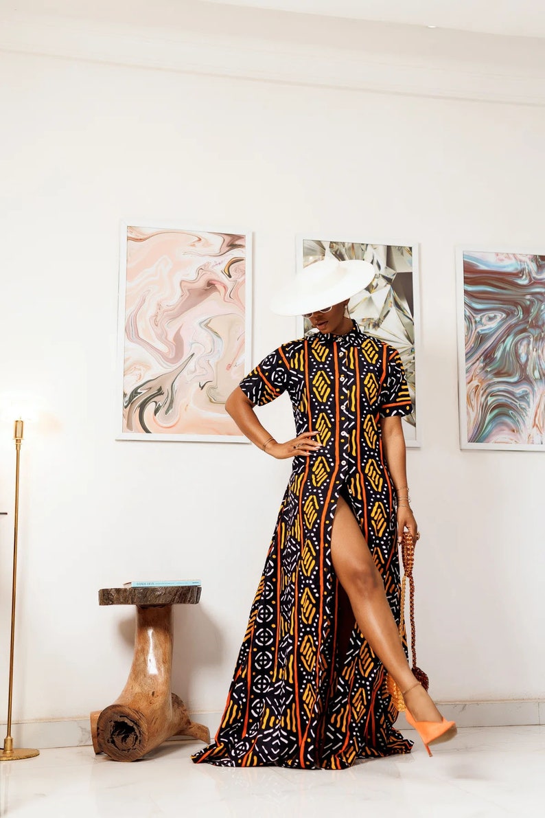 Chiugo Kaftan Dress/Beautiful color up print kaftan dress, African dress, Boho Kaftan dress, Caftans for women, long summer kaftan, kaftans image 3