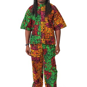 Diokpa Shirt & Hose Patchwork Set