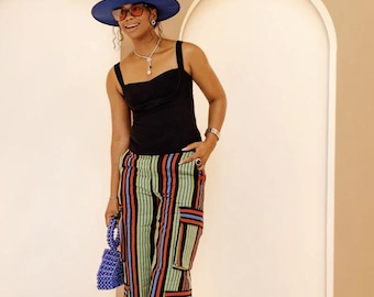 Pantalón cargo Njepu Aso Oke