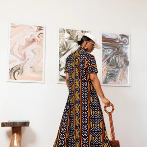 Chiugo Kaftan Dress/Beautiful color up print kaftan dress, African dress, Boho Kaftan dress, Caftans for women, long summer kaftan, kaftans image 2