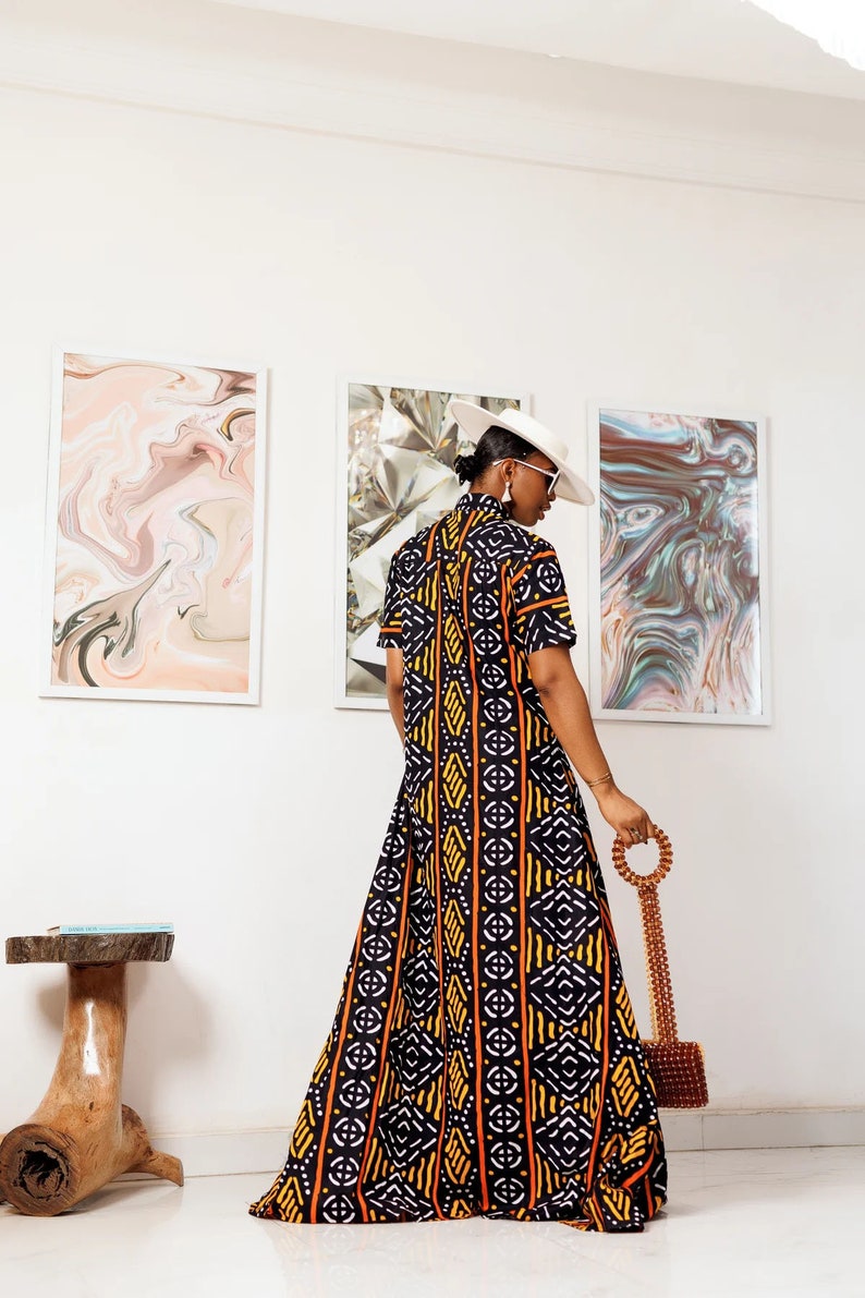 Chiugo Kaftan Dress/Beautiful color up print kaftan dress, African dress, Boho Kaftan dress, Caftans for women, long summer kaftan, kaftans image 2