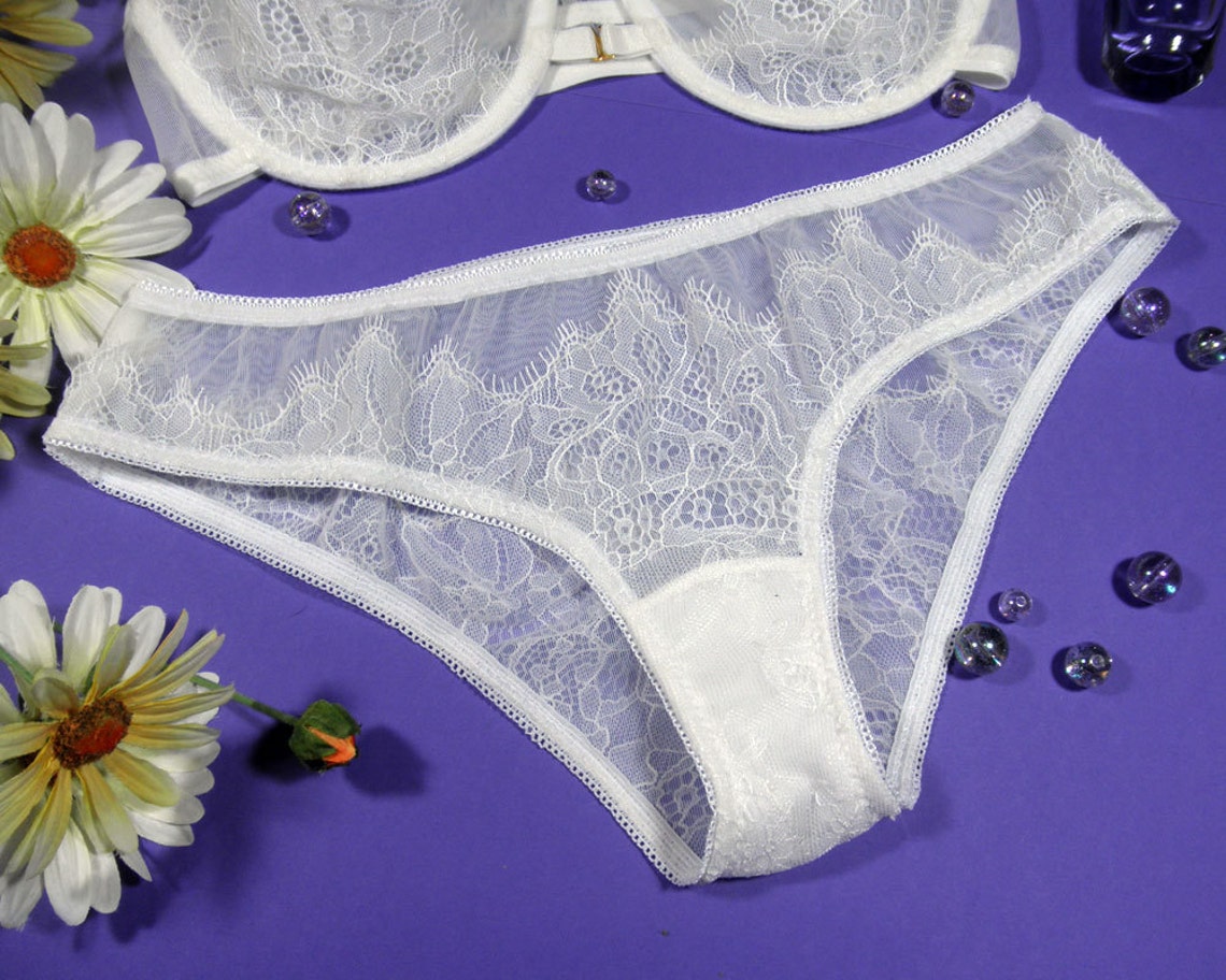 Bragas blancas bragas blancas bragas de encaje tanga Etsy