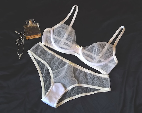 mesh seethru bra 