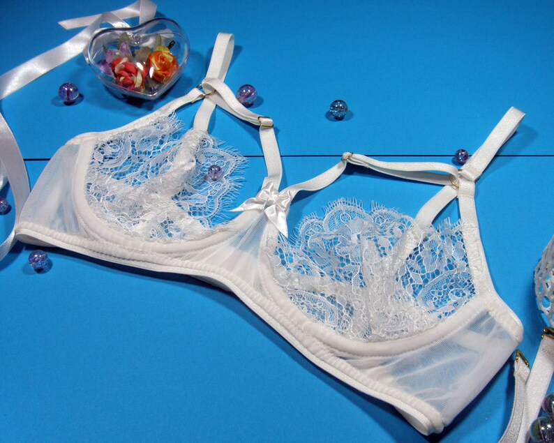 Sexy Bridal Bra Bustier Bra Bridal Top Sheer Bra Wedding Etsy