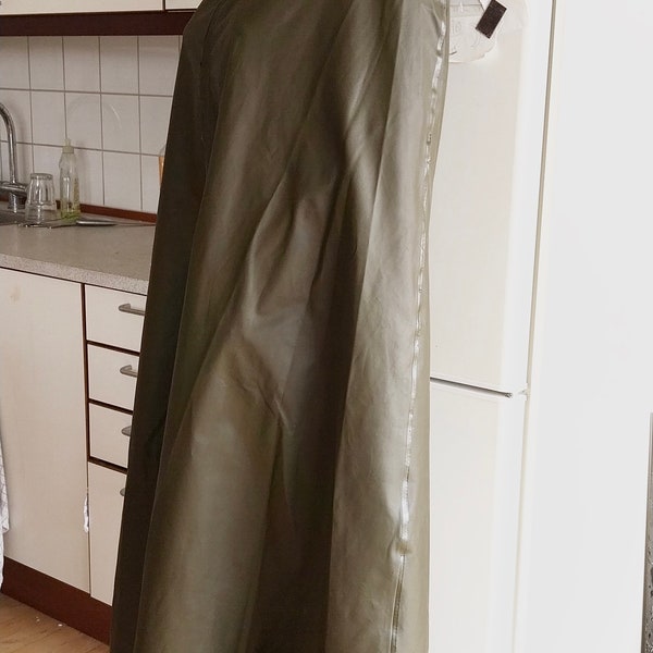 Retro Vintage Abeko Grün Pvc. Regencape, Regenjacke, Regenjacke, Gummicape