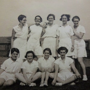 20 Antique 1930s Photographs Teenage Girls At Boarding School  Gymnastics Social History Fashion