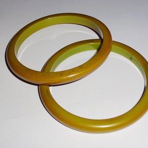 Vintage Art Deco 1930s 1940s Genuine Bakelite Bangles