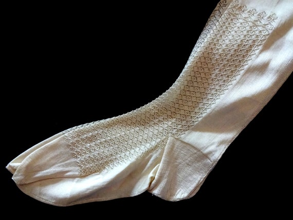 Edwardian 1910s 1920s Ivory Silk Bridal Bride's St