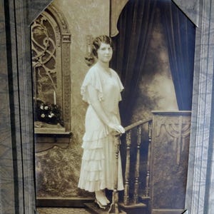 Mildred Original Antique 1920s Photograph Portrait Of  named Young Lady