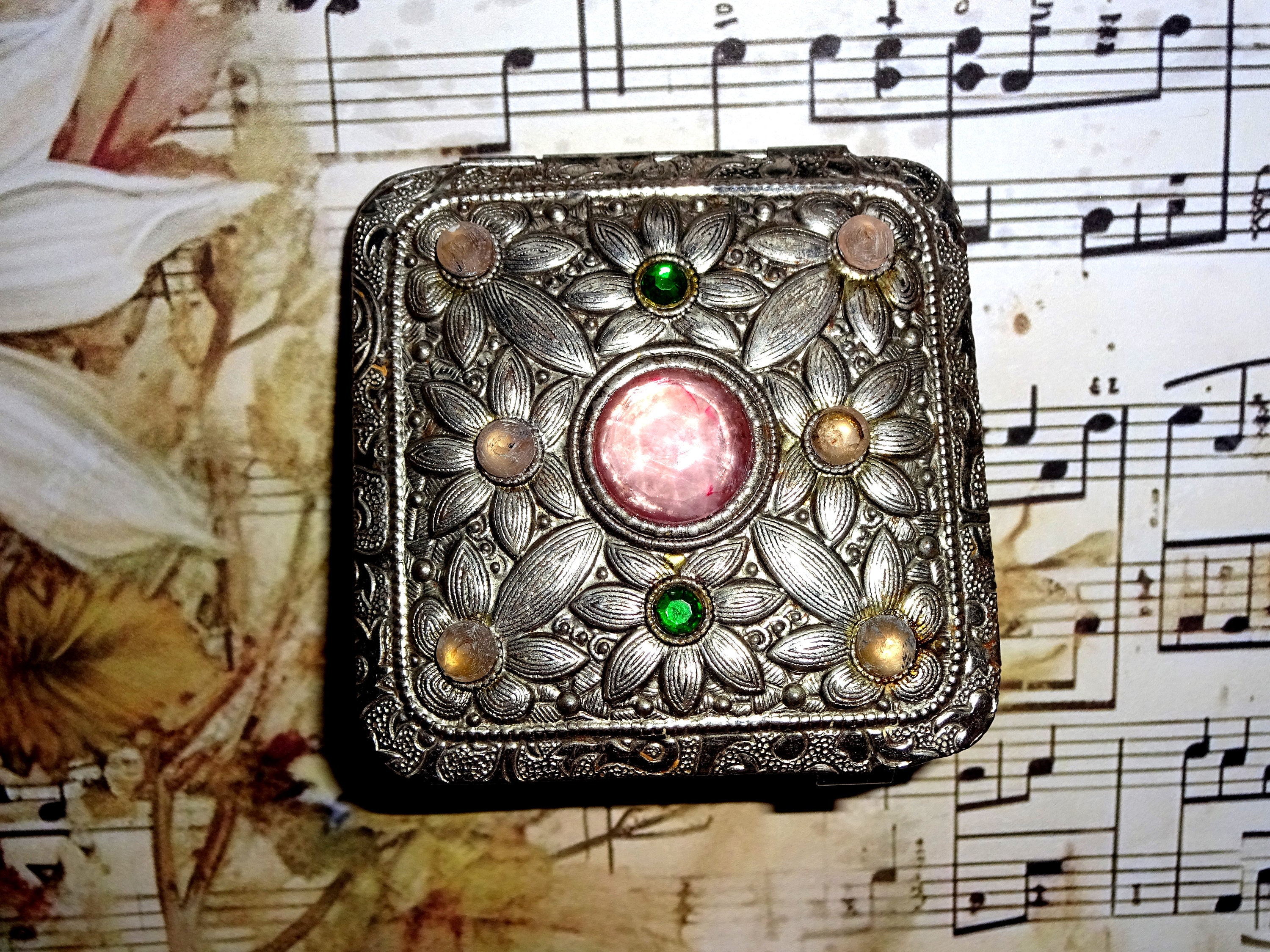 Vintage powder compact - Etsy 日本