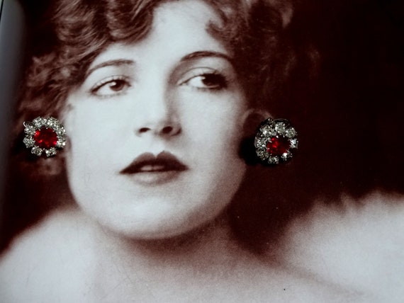 Antique Clip On Earrings Art Deco Vintage 1930s P… - image 7