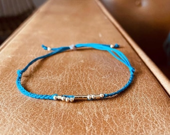 Simple braided morse code bracelet (nylon string) -The /dē'kōd/ bracelet-