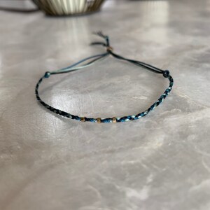 Simple single braided thin braceletThe Sophie Bracelet zdjęcie 6