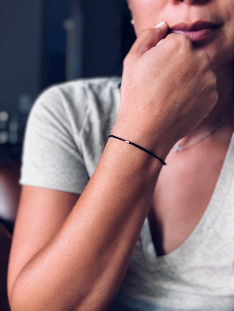 Simple single braided thin braceletThe Sophie Bracelet image 4