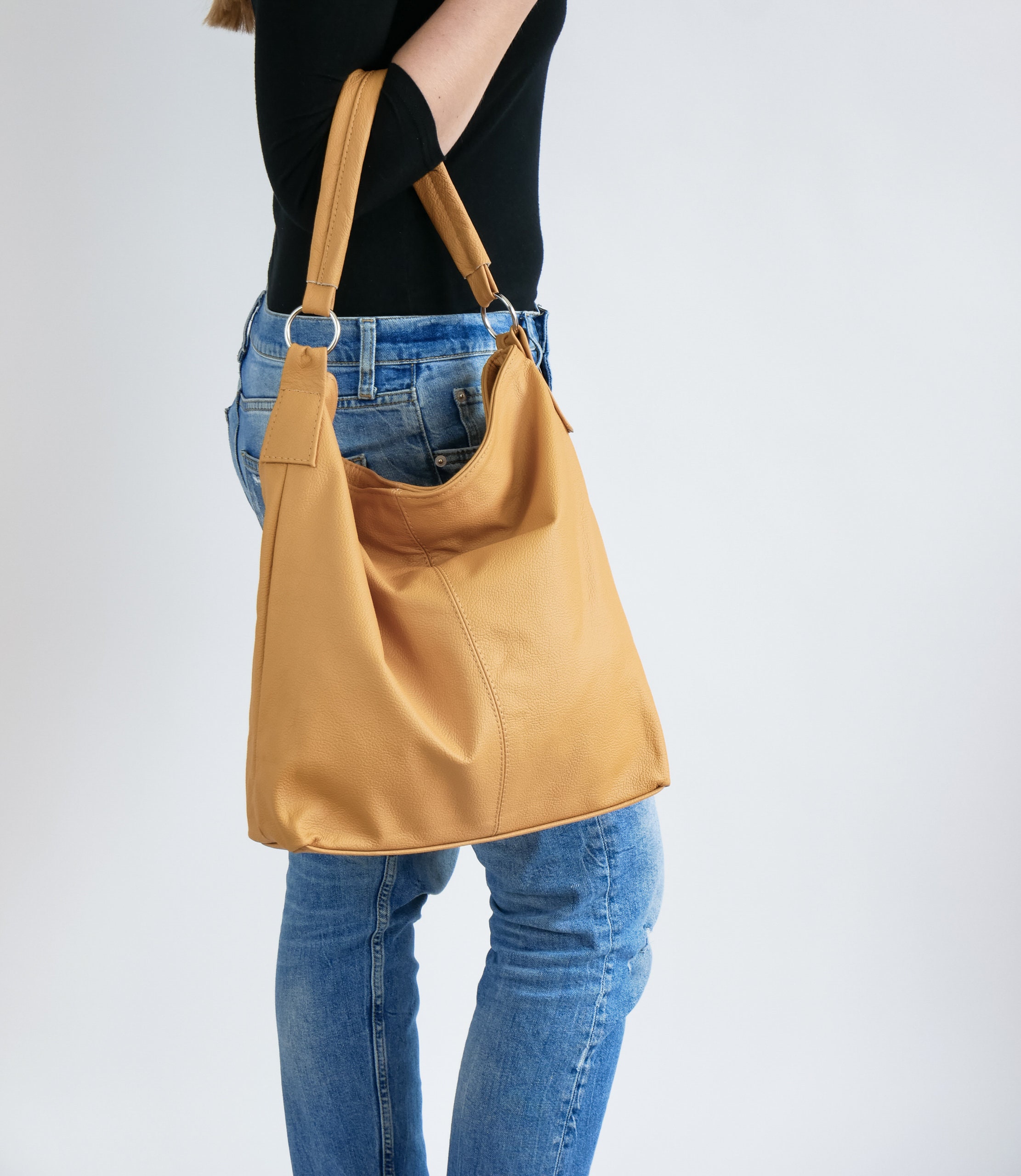 Merci Marie distressed Tote leather bag
