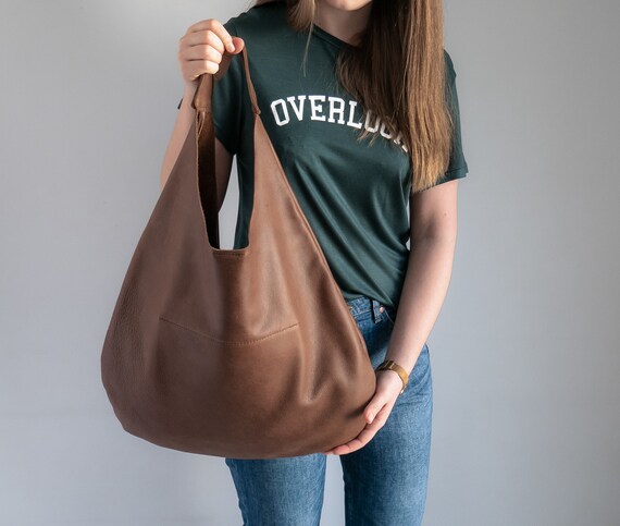 Soft leather hobo sale