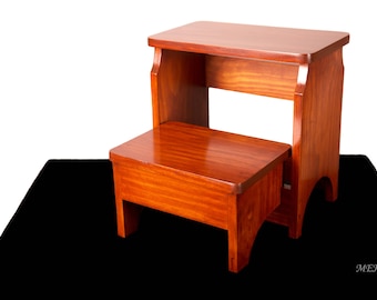 Heavy duty Handcrafted 2 step folding stool