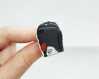Amy Winehouse Shrink Plastic Pin
