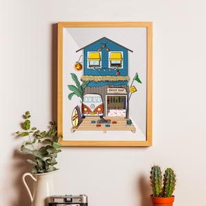 Surf shop front poster