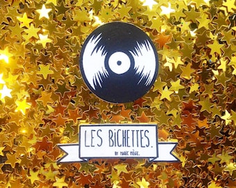 Shrink plastic vinyl pin