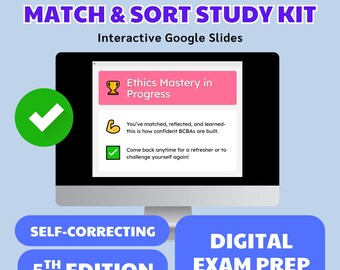 BCBA Ethics Code Study Kit: Digital Exam Prep Flashcards (Google Slides)