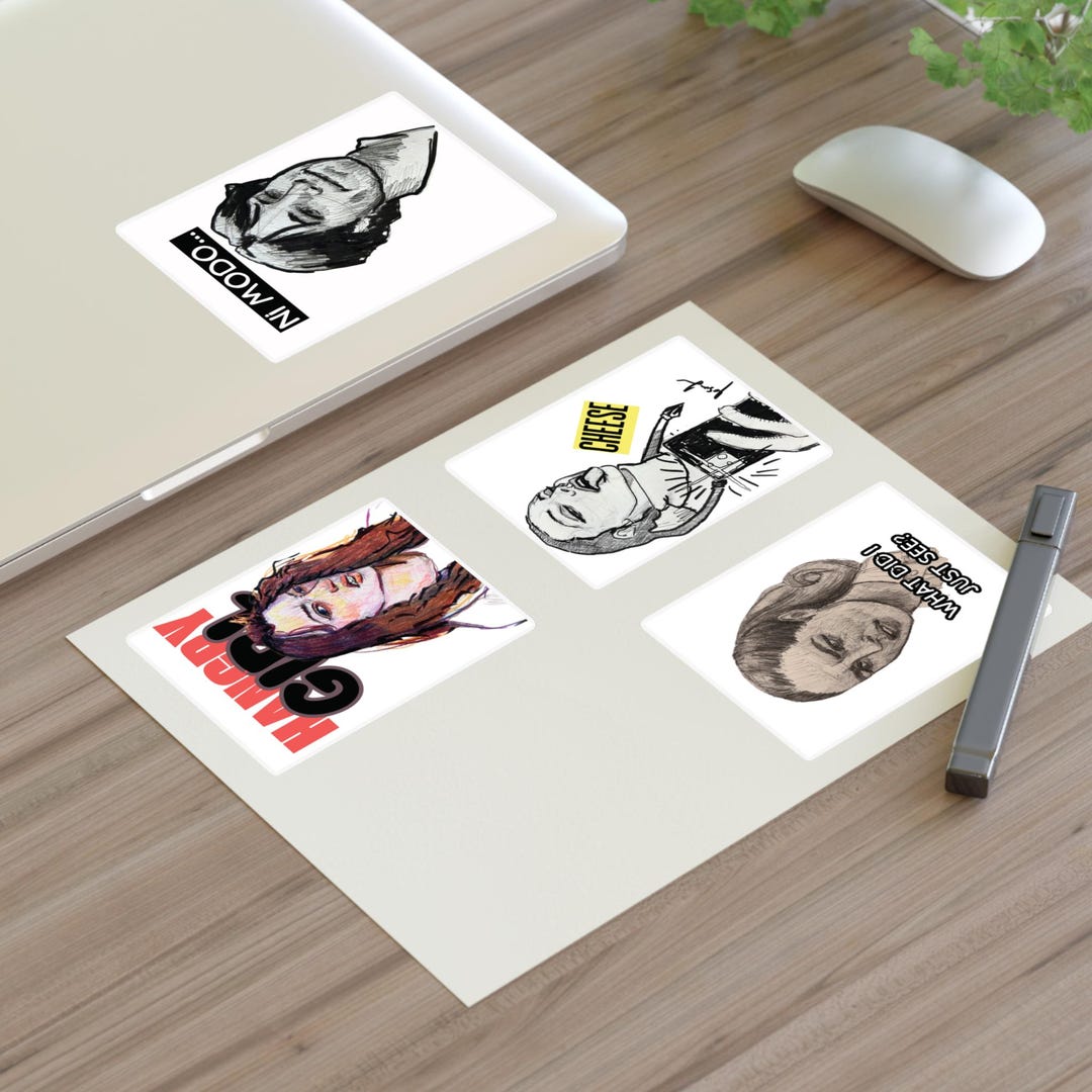 Comic Stickers, Sketch Sticker Sheets, Cute Sticker Set, Journal ...
