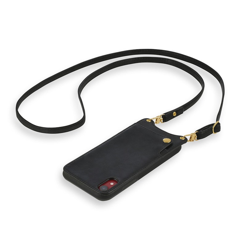 Custom Leather Crossbody Iphone Xr Case Iphone Xs Max Case Etsy