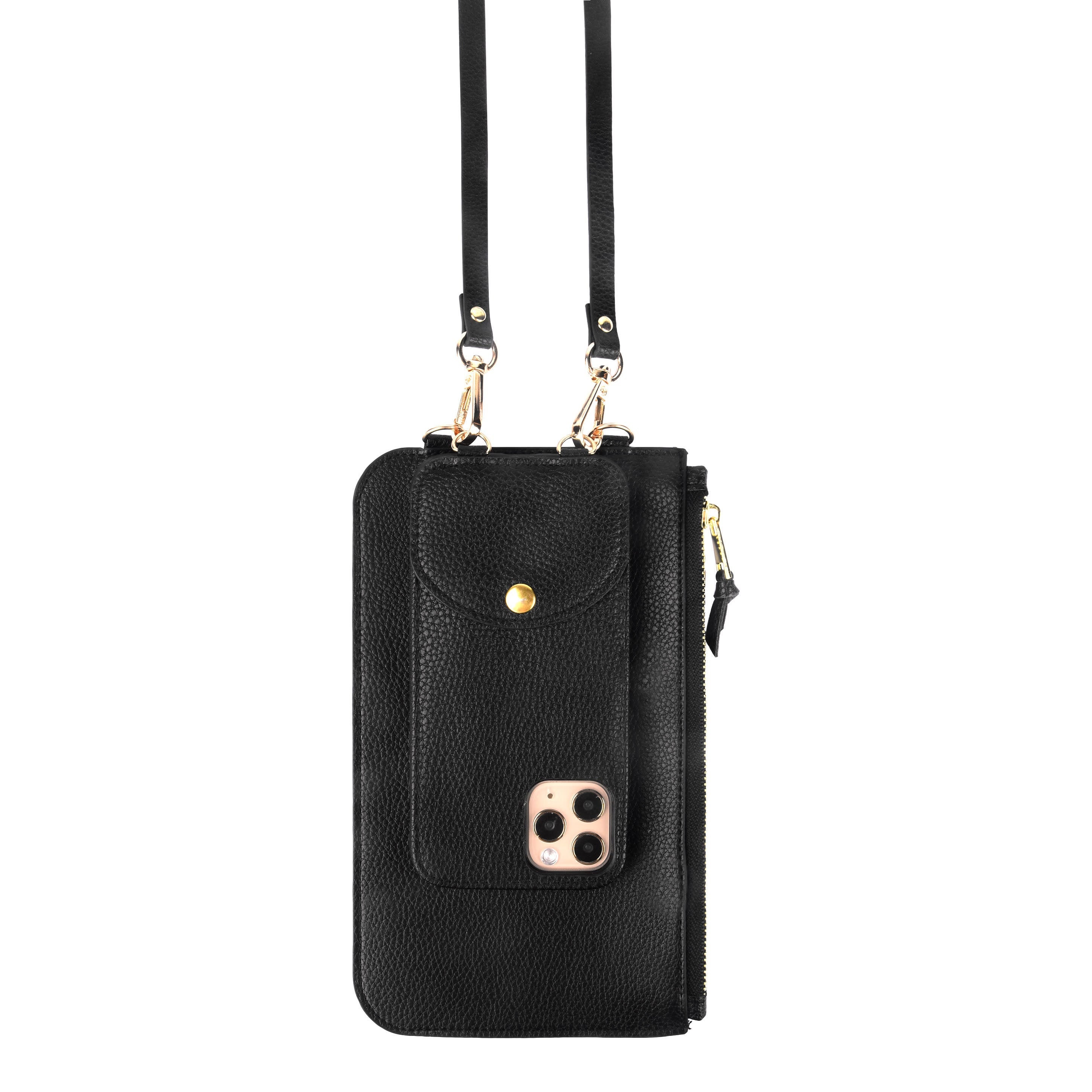 Custom Pebbled Leather Crossbody Iphone Purse Bag W/adjustable Etsy