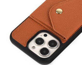 Custodia IPhone 12 Pro Max Pelle Con Portafoglio E Cinturino | Tracolla Regolabile E Supporto