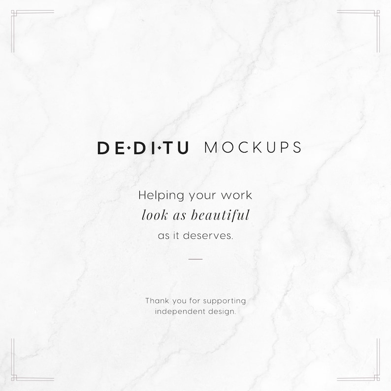 DEDITU mockups - helping your work look as beautiful as it deserves
