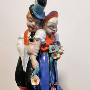 Large vintage ceramic pair by Komlos Keramik, large heavy studio ceramics from Hungary