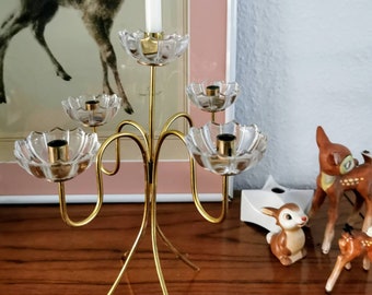 Tulip candle holder Gunnar Ander Ystad Metall Sweden, Tulip candle holder by Gunnar Ander, Ystad Metall