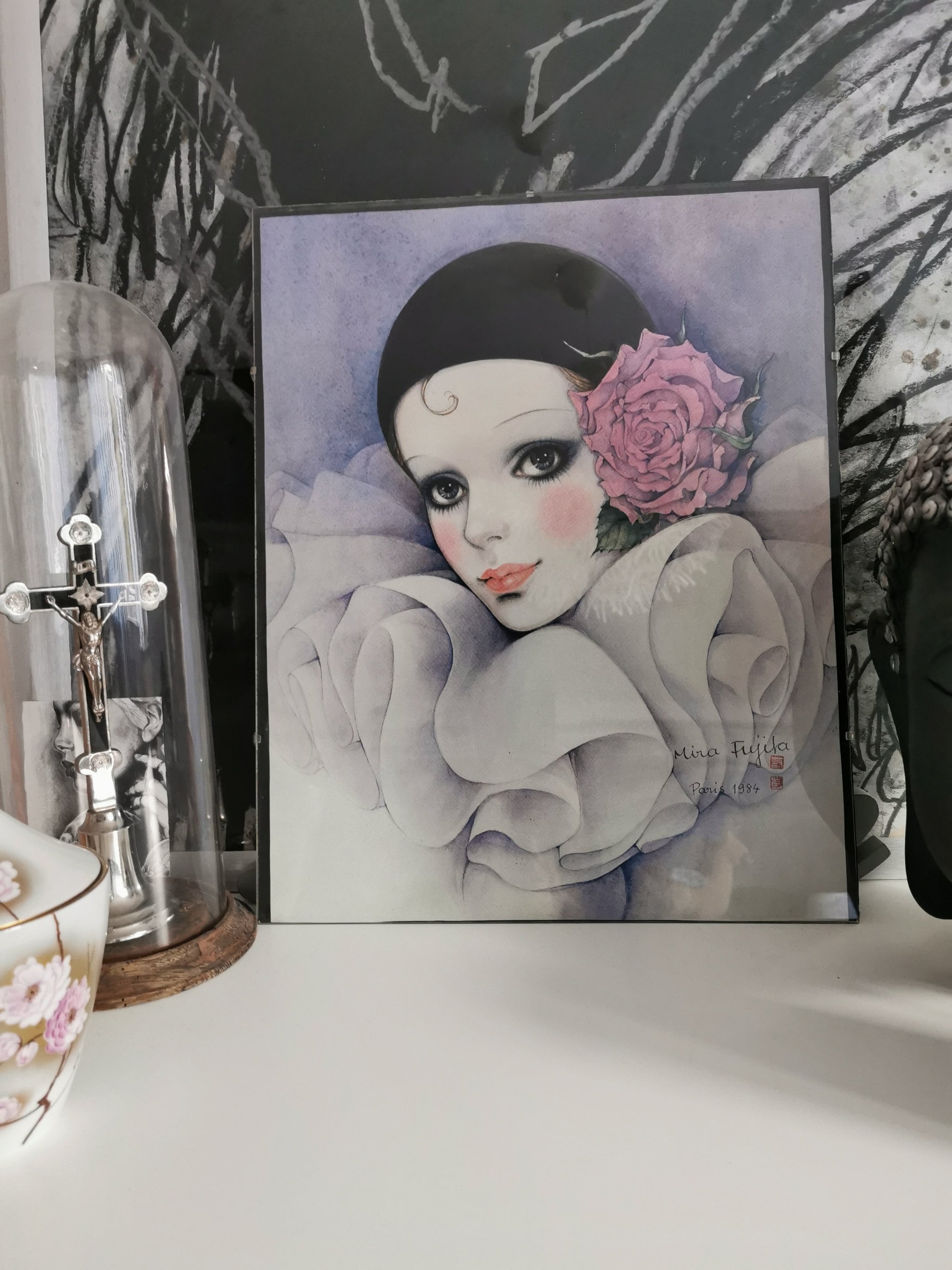 パブロ・ピカソ、Portrait of J. R. with Roses Pablo Picasso Print - 